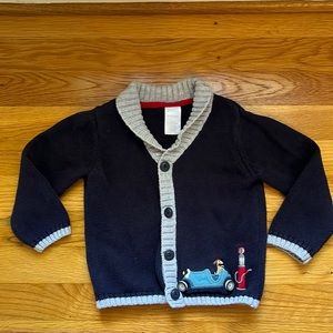 Gymboree button up sweater.  Boys size 18-24 month.